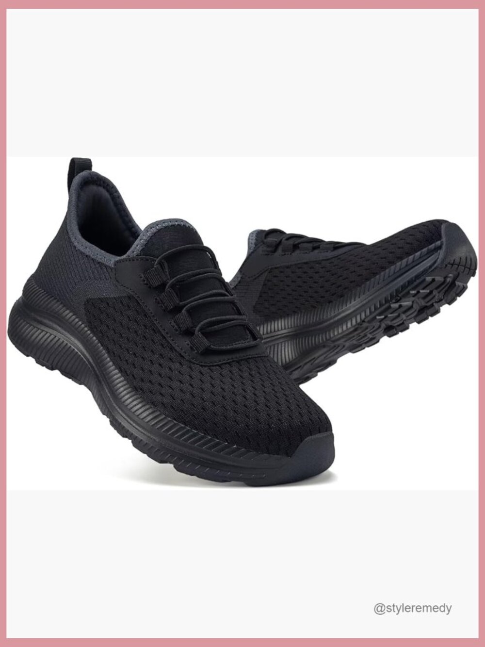 Slip-On Walking Running Shoes Lightweight Breathable Mesh Sneakers Non-Slip EVA